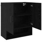 Wall Cabinet Black oak 60 x 31 x 70 cm Engineered wood
