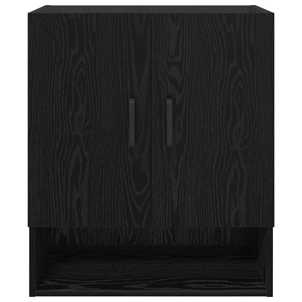 Wall Cabinet Black oak 60 x 31 x 70 cm Engineered wood