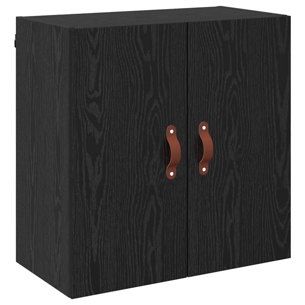 Wall Cabinet Black oak 60 x 31 x 60 cm Engineered wood