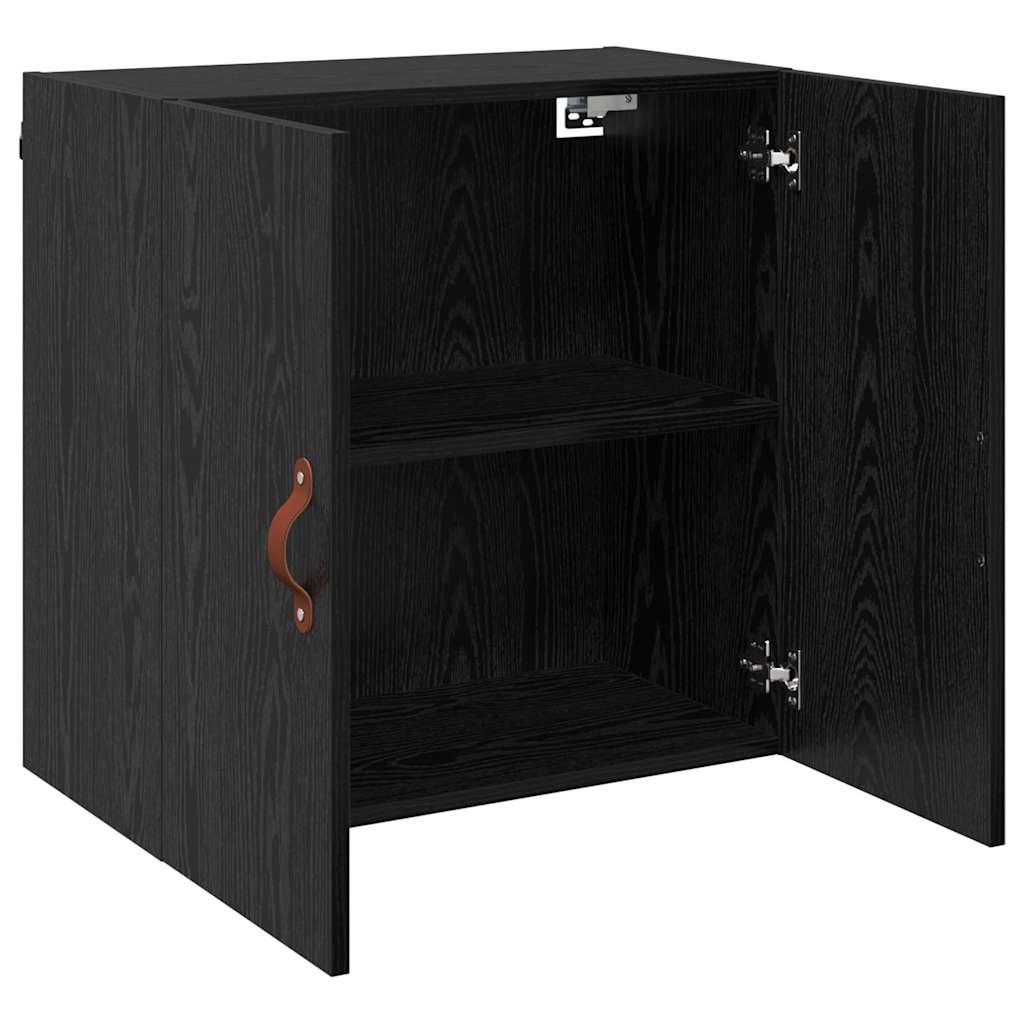 Wall Cabinet Black oak 60 x 31 x 60 cm Engineered wood