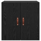 Wall Cabinet Black oak 60 x 31 x 60 cm Engineered wood