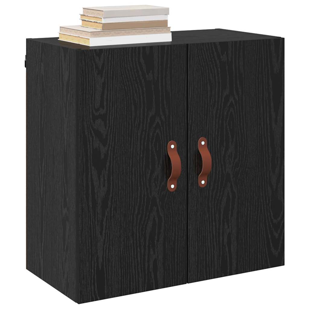 Wall Cabinet Black oak 60 x 31 x 60 cm Engineered wood
