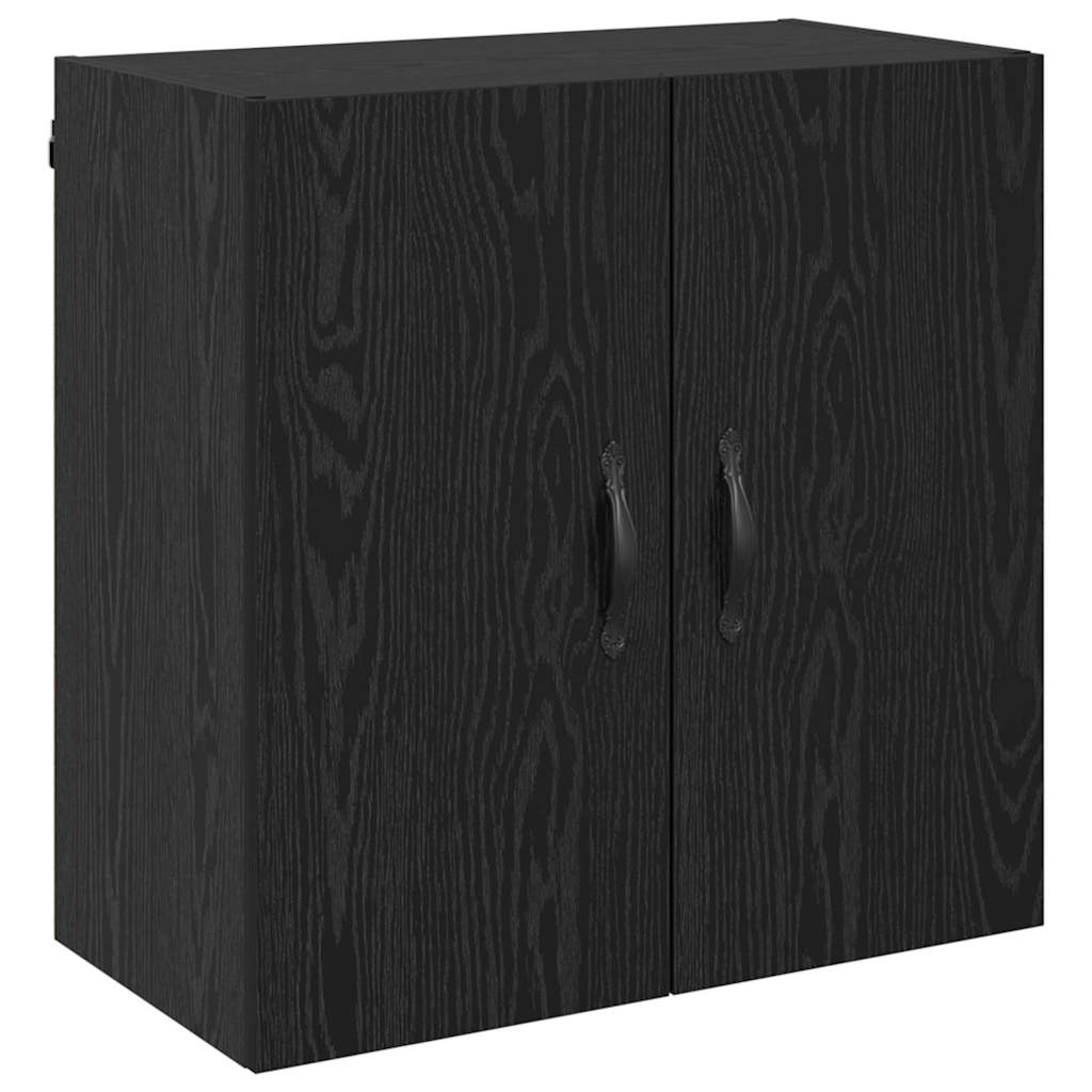 Wall-Mounted Cabinet Black Oak 60 x 31 x 60 cm Engineered Wood