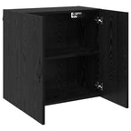 Wall-Mounted Cabinet Black Oak 60 x 31 x 60 cm Engineered Wood