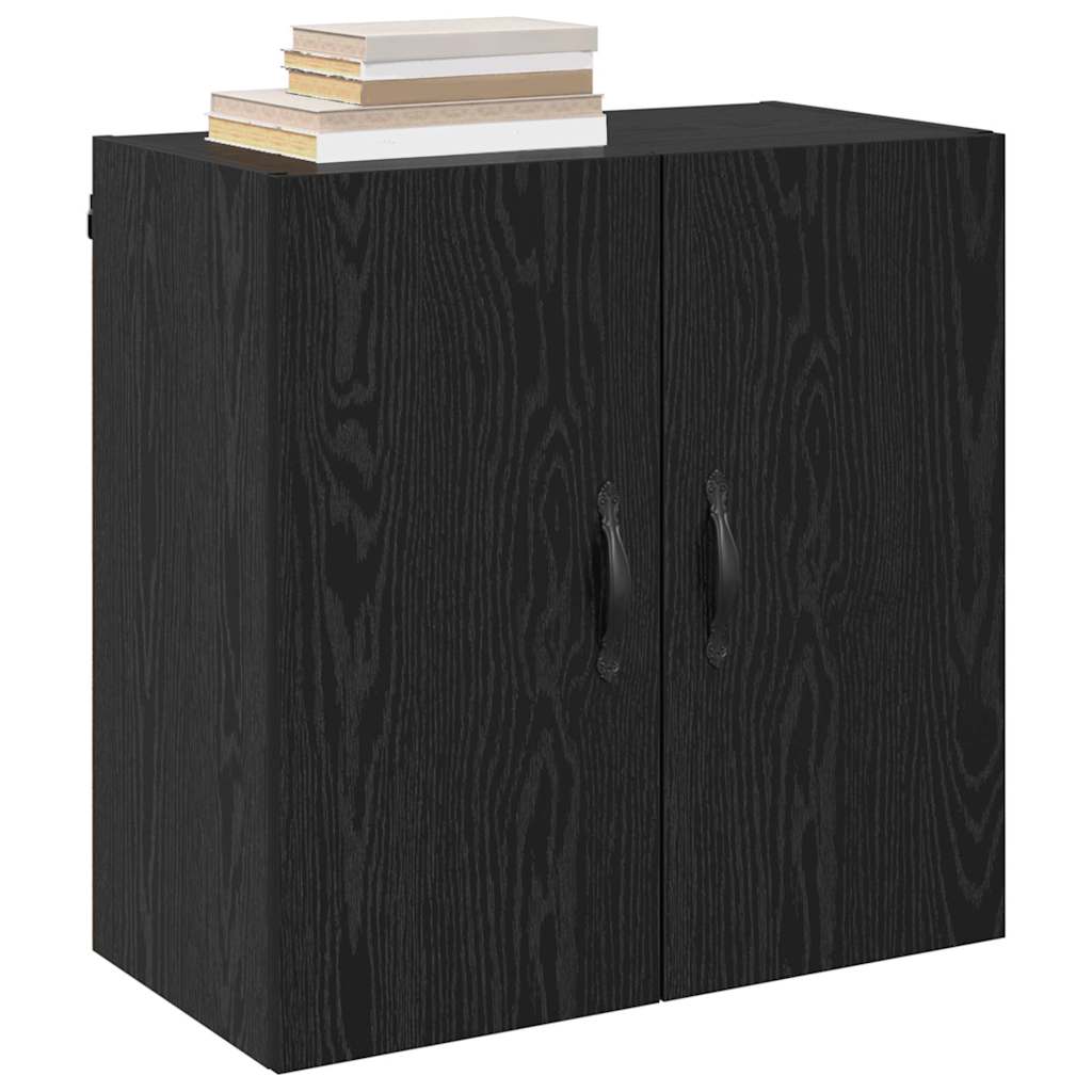 Wall-Mounted Cabinet Black Oak 60 x 31 x 60 cm Engineered Wood