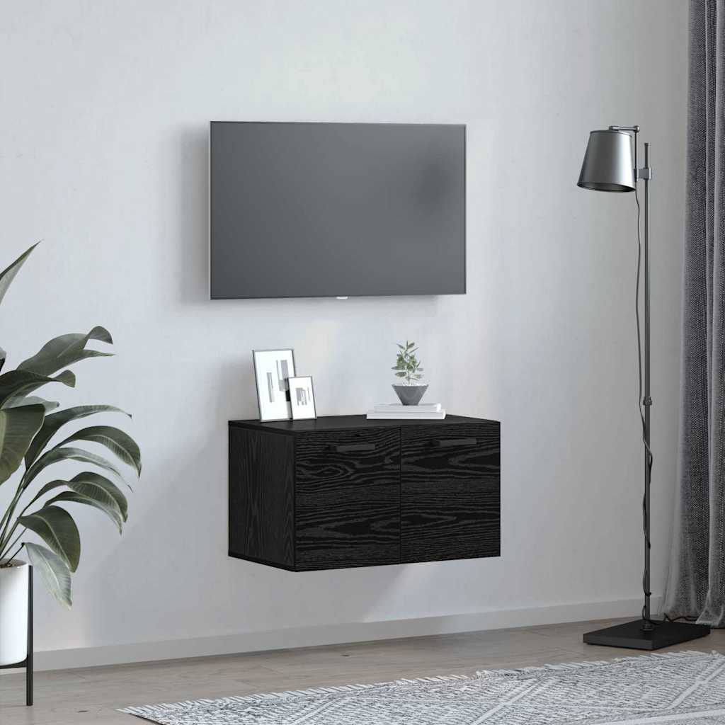 Wall-Mounted Cabinet Wall-mounted Black Oak 60 x 36.5 x 35 cm