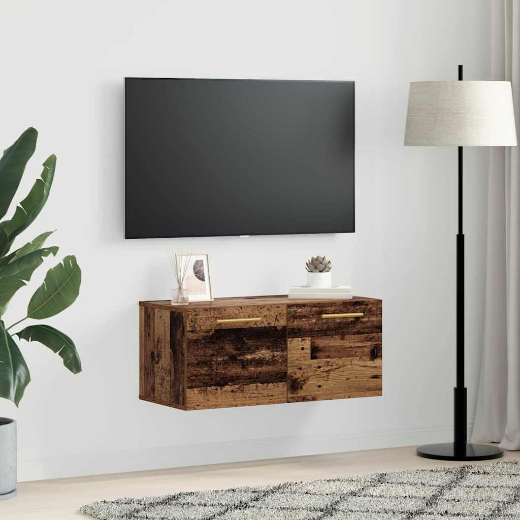 Wall Cabinet Old wood 80 x 36.5 x 35 cm Engineered wood