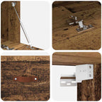 Wall-Mounted Cabinet Wall-mounted Old Wood 100 x 36.5 x 35 cm