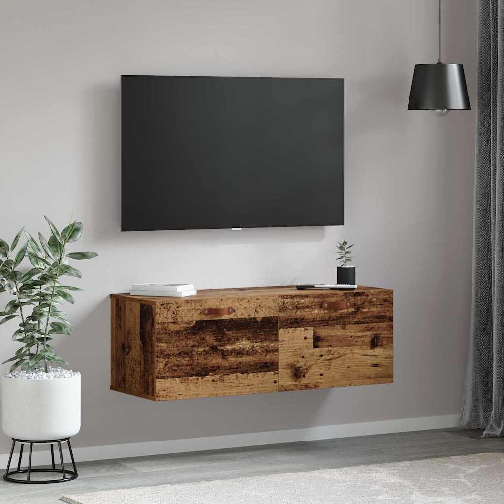 Wall-Mounted Cabinet Wall-mounted Old Wood 100 x 36.5 x 35 cm
