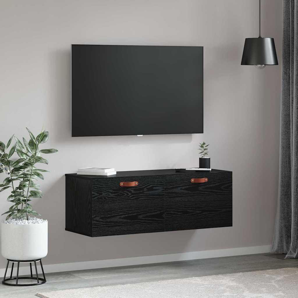 Wall-Mounted Cabinet Wall-mounted Black Oak 100 x 36.5 x 35 cm