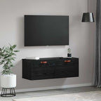 Wall-Mounted Cabinet Wall-mounted Black Oak 100 x 36.5 x 35 cm