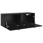 Wall-Mounted Cabinet Wall-mounted Black Oak 100 x 36.5 x 35 cm