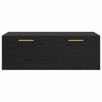 Wall Cabinet Black oak 100 x 36.5 x 35 cm Engineered wood