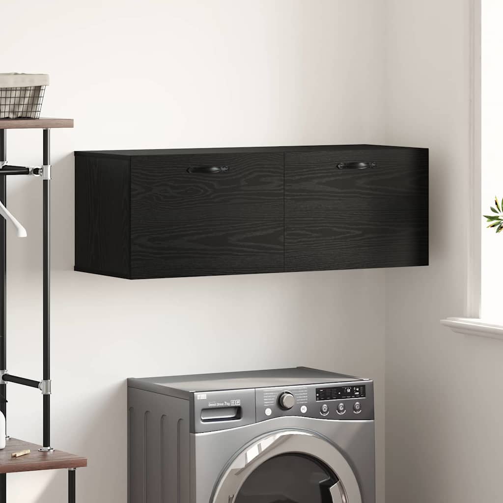 Wall-Mounted Cabinet Wall-mounted Black Oak 100 x 36.5 x 35 cm
