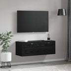 Wall-Mounted Cabinet Wall-mounted Black Oak 100 x 36.5 x 35 cm