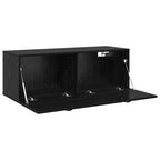 Wall-Mounted Cabinet Wall-mounted Black Oak 100 x 36.5 x 35 cm