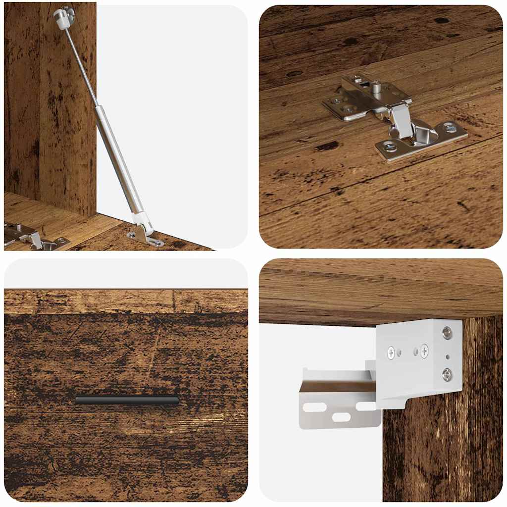 Wall-Mounted Cabinet Wall-mounted Old Wood 100 x 36.5 x 35 cm