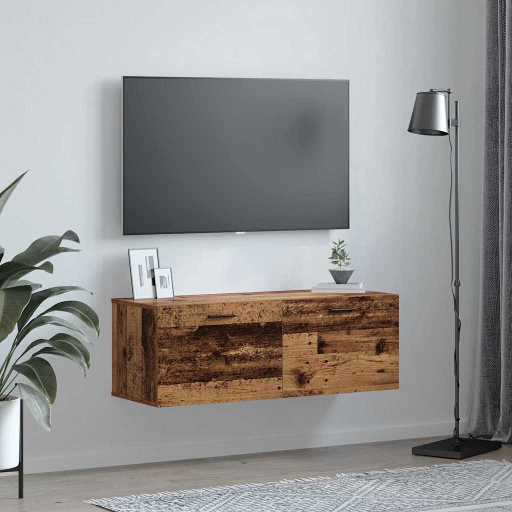 Wall-Mounted Cabinet Wall-mounted Old Wood 100 x 36.5 x 35 cm
