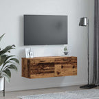 Wall-Mounted Cabinet Wall-mounted Old Wood 100 x 36.5 x 35 cm