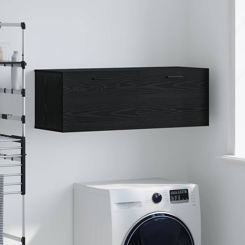 Wall-Mounted Cabinet Wall-mounted Black Oak 100 x 36.5 x 35 cm