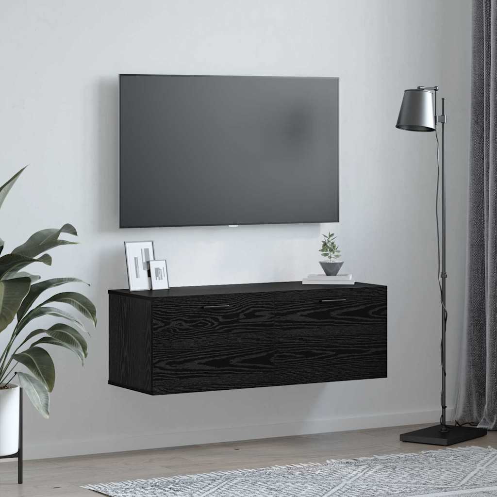 Wall-Mounted Cabinet Wall-mounted Black Oak 100 x 36.5 x 35 cm