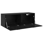 Wall-Mounted Cabinet Wall-mounted Black Oak 100 x 36.5 x 35 cm