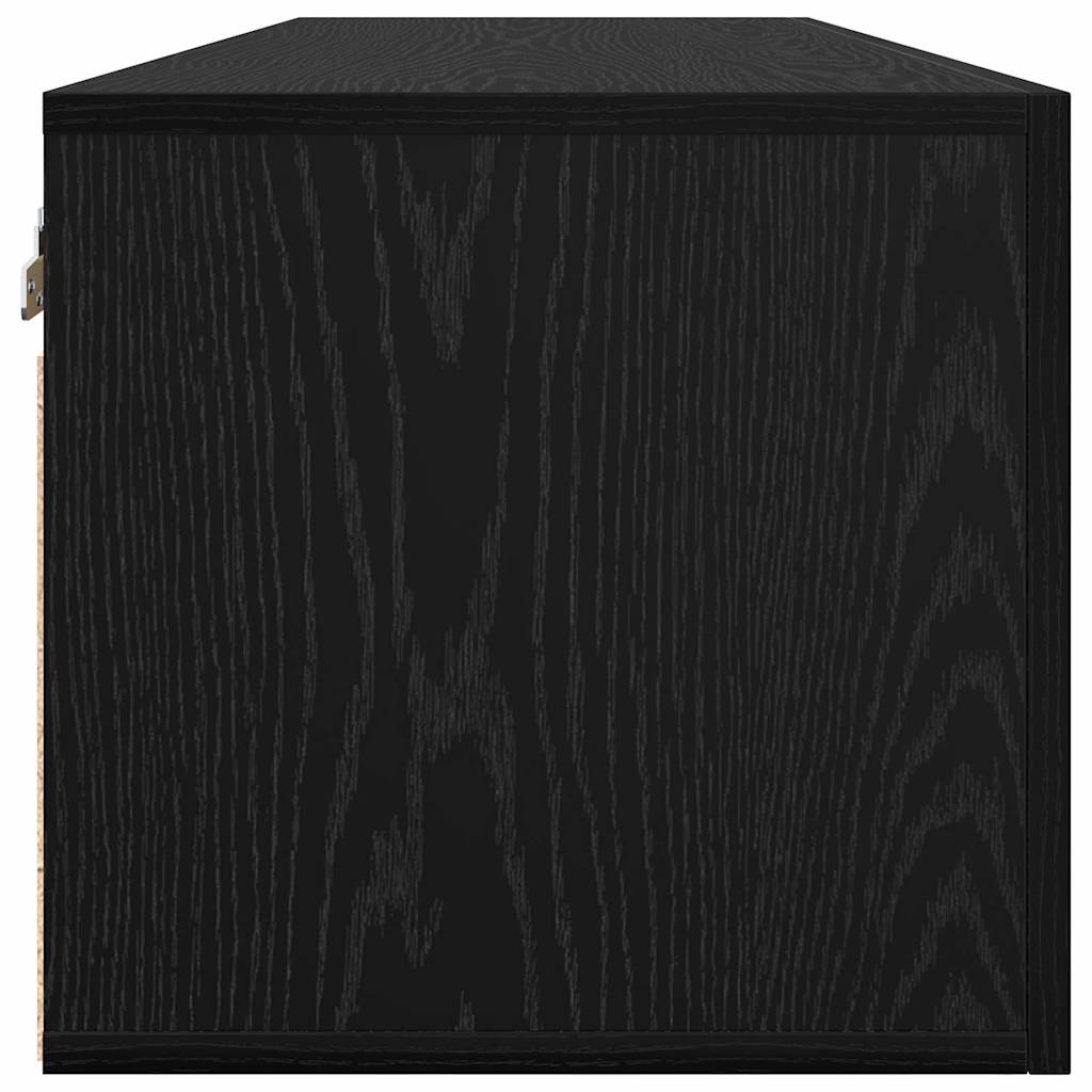 Wall Cabinet Black oak 100 x 36.5 x 35 cm Engineered wood
