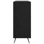Sideboard Black Oak 89.5 x 34 x 80 cm Engineered Wood