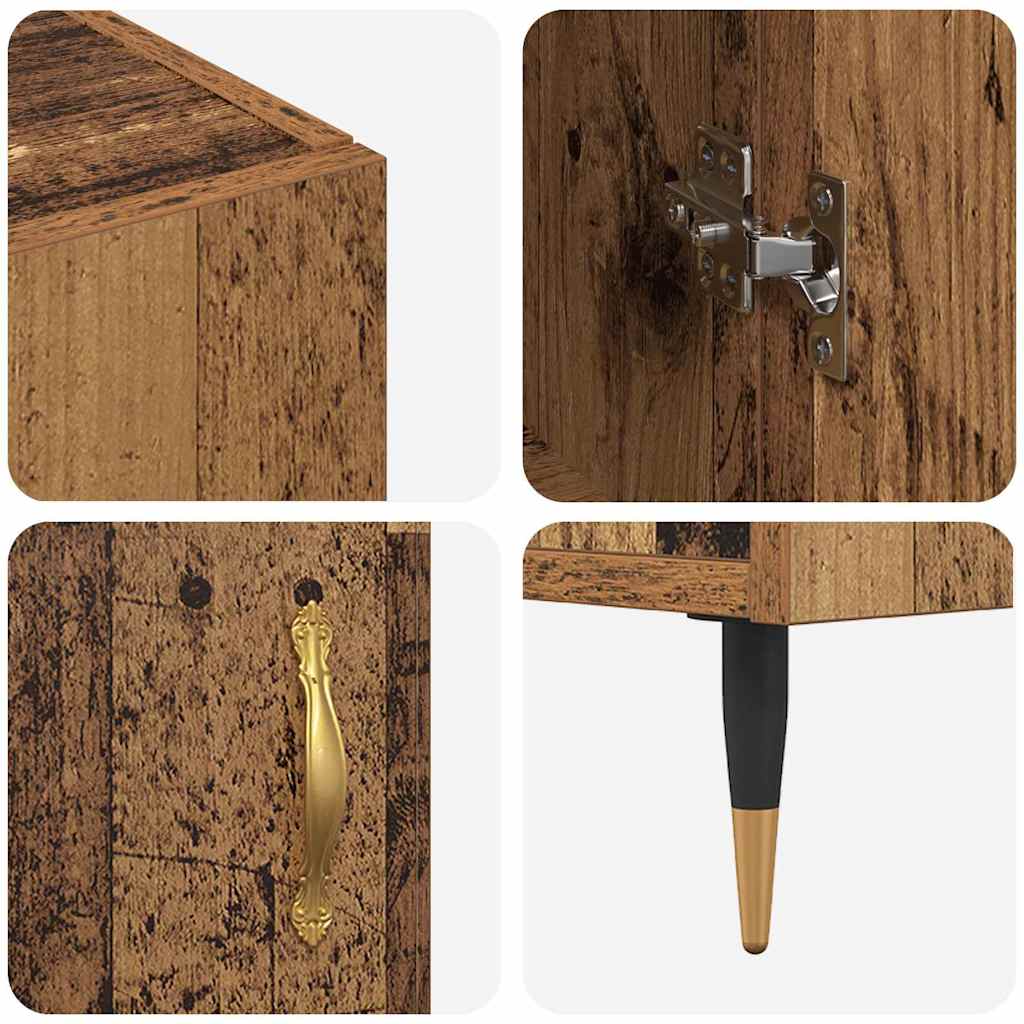 Sideboard Old Wood 90 x 34 x 80 cm Engineered Wood