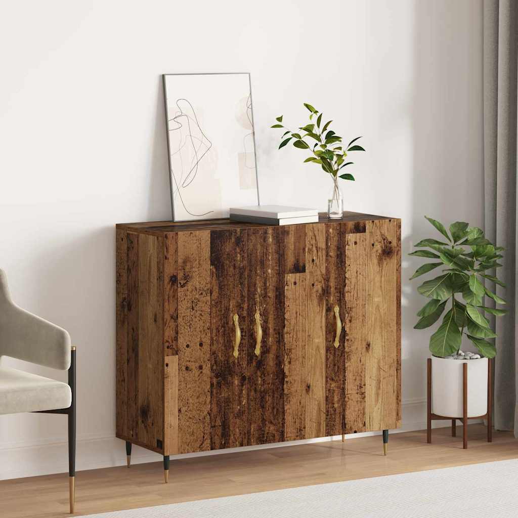 Sideboard Old Wood 90 x 34 x 80 cm Engineered Wood