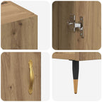 Sideboard Artisan Oak 90 x 34 x 80 cm Engineered Wood