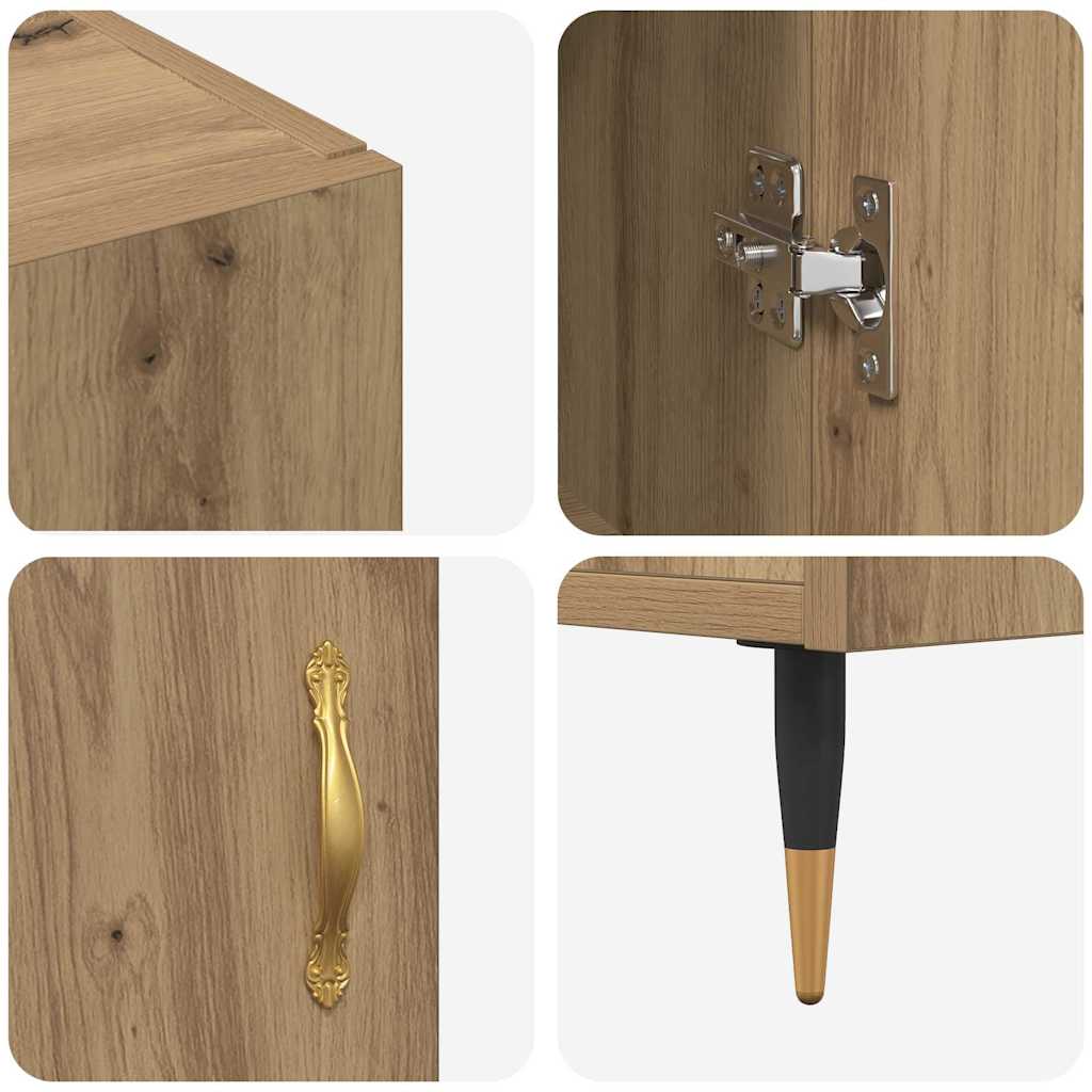 Sideboard Artisan Oak 90 x 34 x 80 cm Engineered Wood