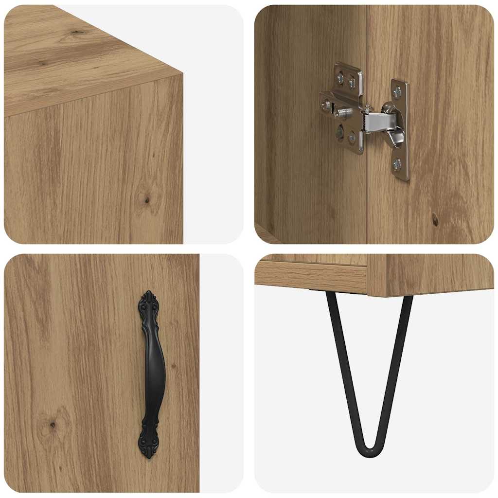 Sideboard Artisan Oak 90 x 32.5 x 80 cm Engineered Wood