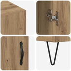 Sideboard Artisan Oak 90 x 32.5 x 80 cm Engineered Wood