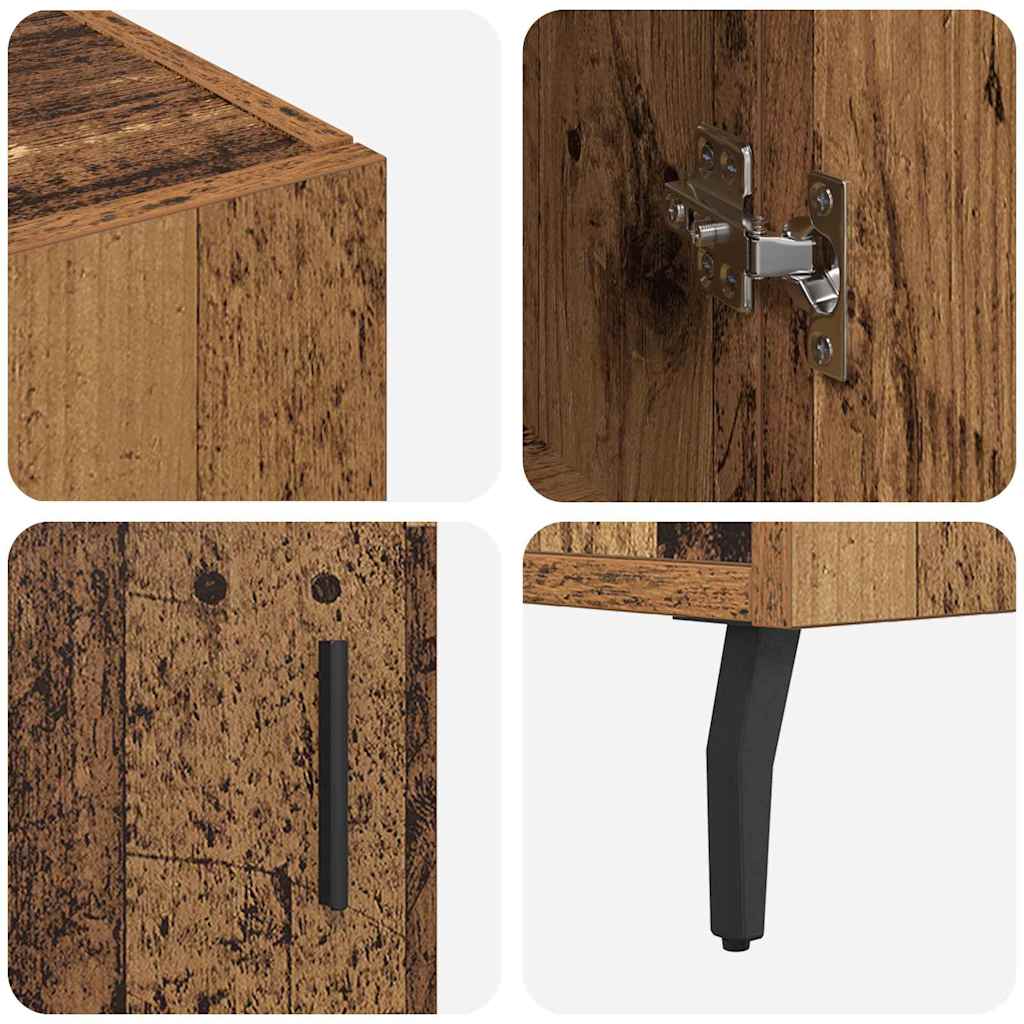 Sideboard Old Wood 90 x 34 x 80 cm Engineered Wood