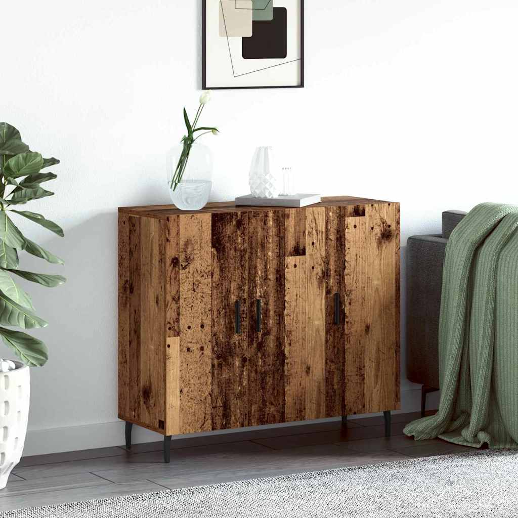 Sideboard Old Wood 90 x 34 x 80 cm Engineered Wood