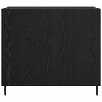 Sideboard Black Oak 90 x 34 x 80 cm Engineered Wood