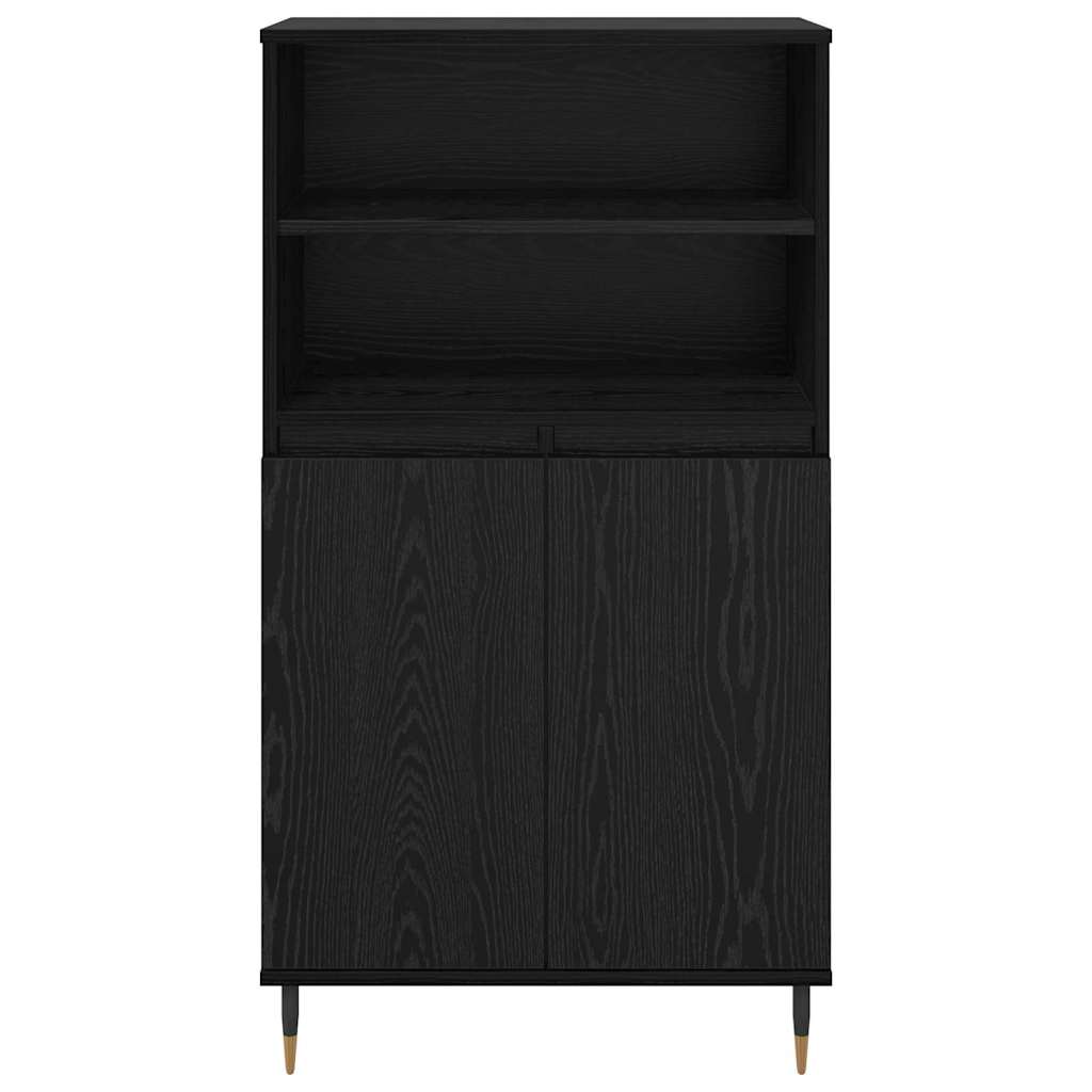 Highboard Black 60 x 36 x 110 cm Engineered wood