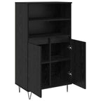 Highboard Black 60 x 36 x 110 cm Engineered wood