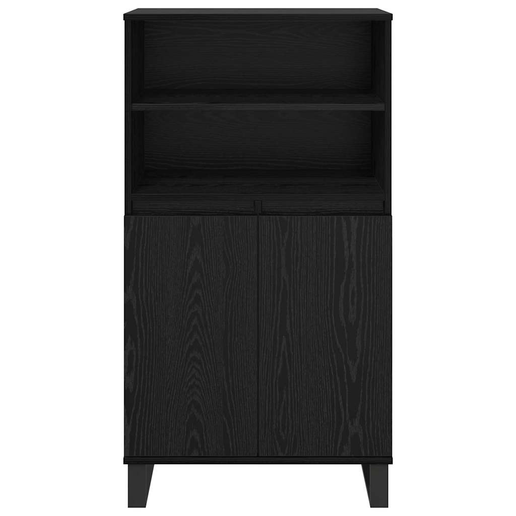 Highboard Black 60 x 36 x 110 cm Engineered wood