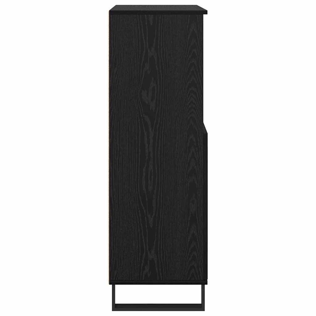 Highboard Black 60 x 36 x 110 cm Engineered wood
