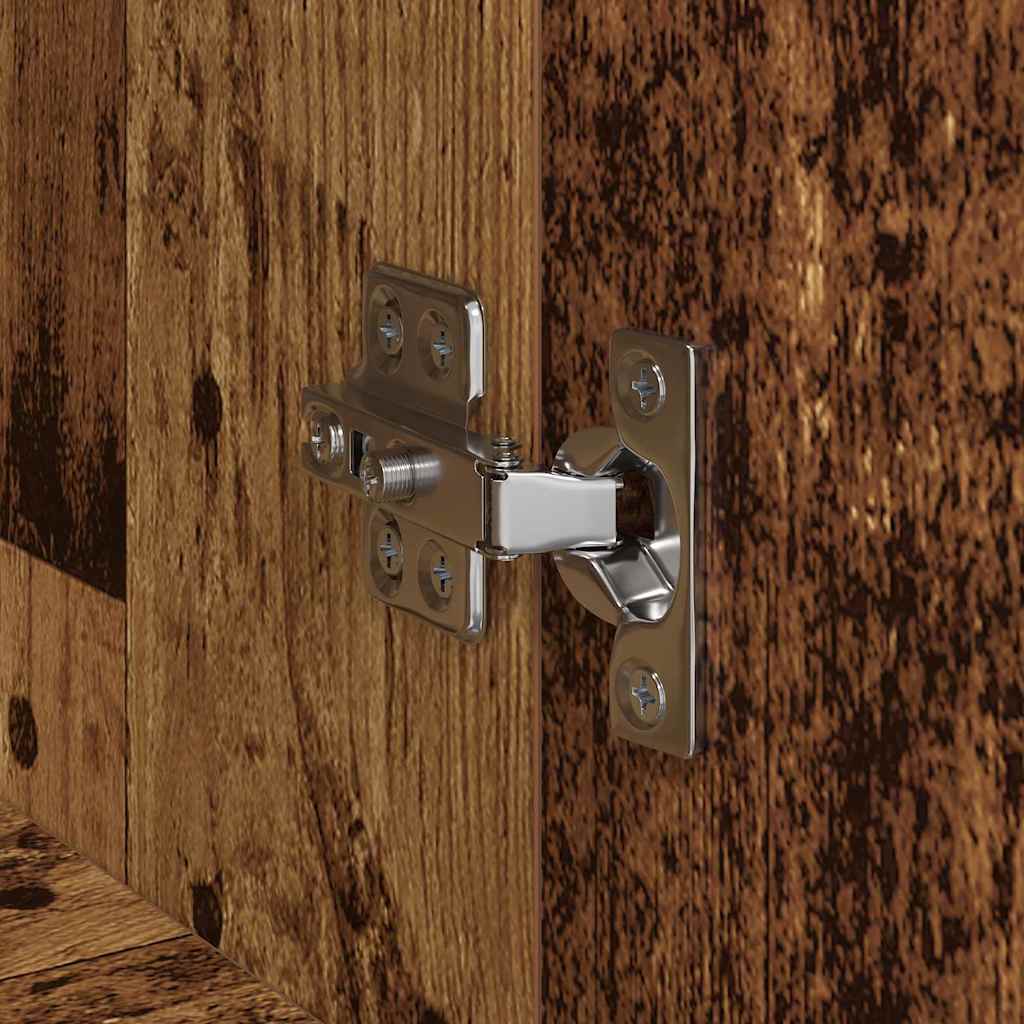 Office Cabinet Black Oak 60 x 32 x 115 cm Engineered Wood