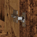 Office Cabinet Black Oak 60 x 32 x 115 cm Engineered Wood