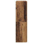 Office Cabinet Black Oak 60 x 32 x 115 cm Engineered Wood