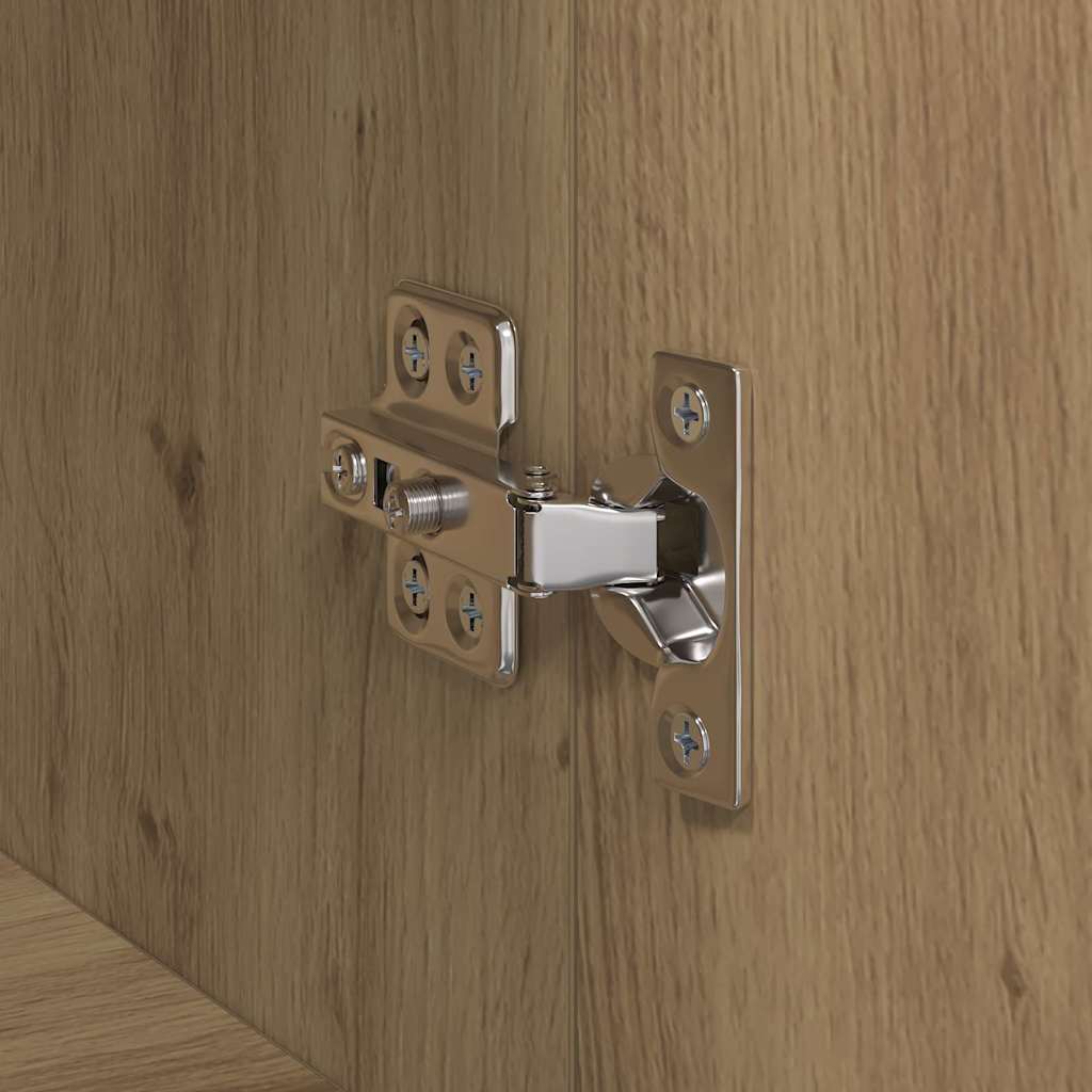 Office Cabinet Old Wood 60 x 32 x 115 cm Engineered Wood