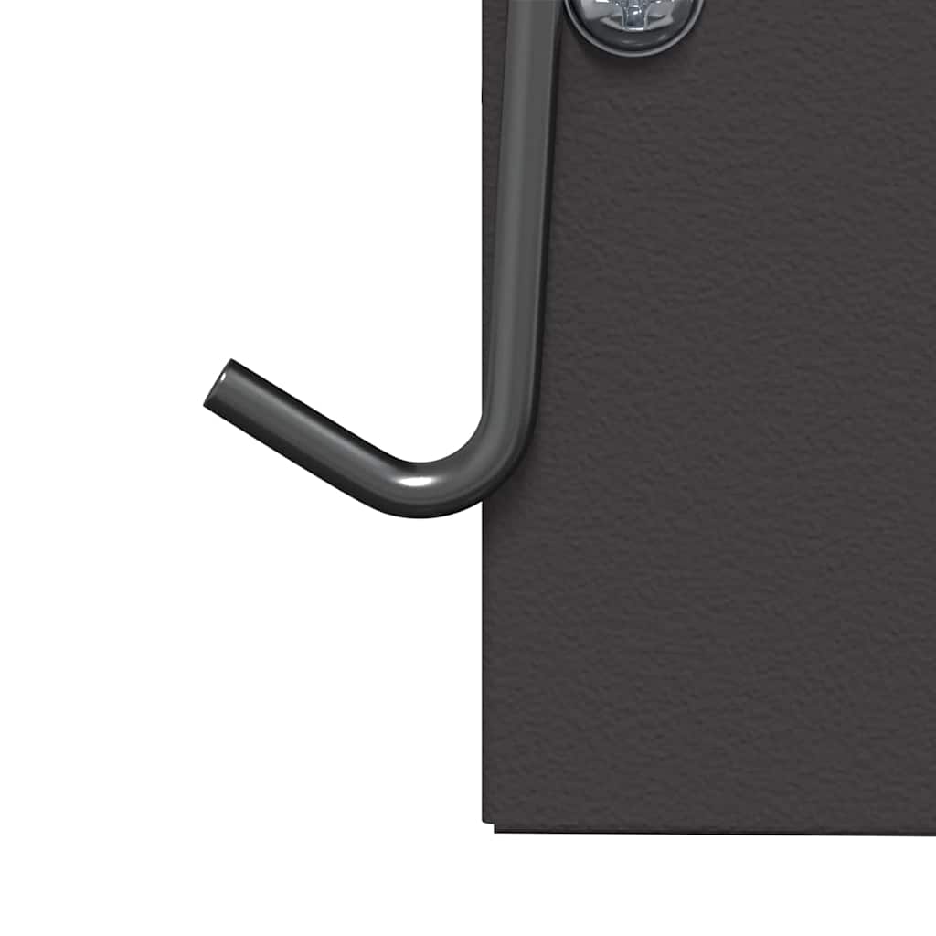 Rabbit Feeder Black 12.5 x 12.5 x 25 cm Cold-Rolled Steel