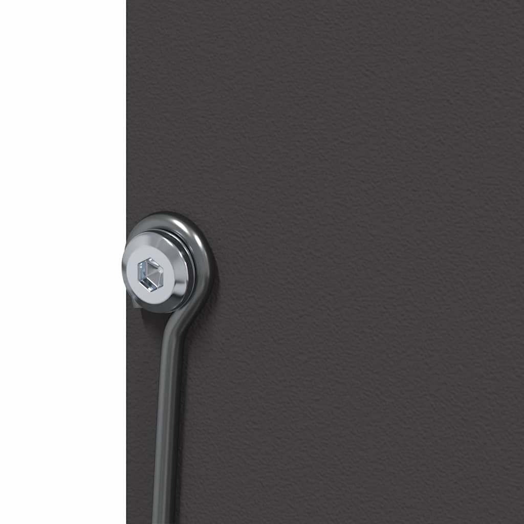 Rabbit Feeder Black 12.5 x 12.5 x 25 cm Cold-Rolled Steel