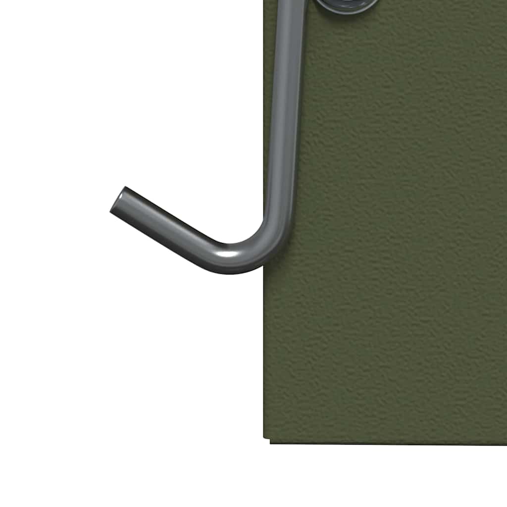 Rabbit Feeder Olive Green 12.5 x 12.5 x 25 cm Cold-Rolled Steel