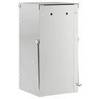 Rabbit Feeder Silver 12.5 x 12.5 x 25 cm Galvanised Steel