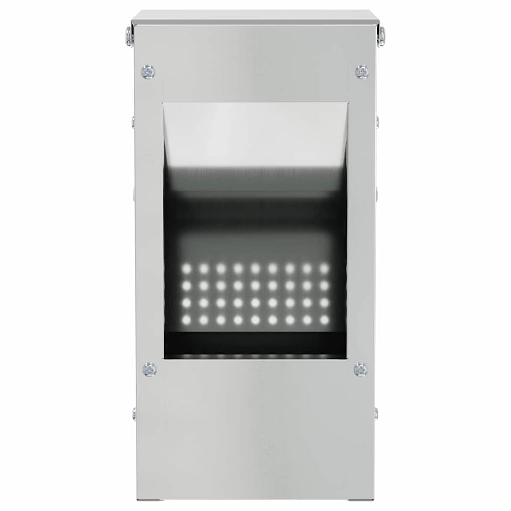 Rabbit Feeder Silver 12.5 x 12.5 x 25 cm Galvanised Steel